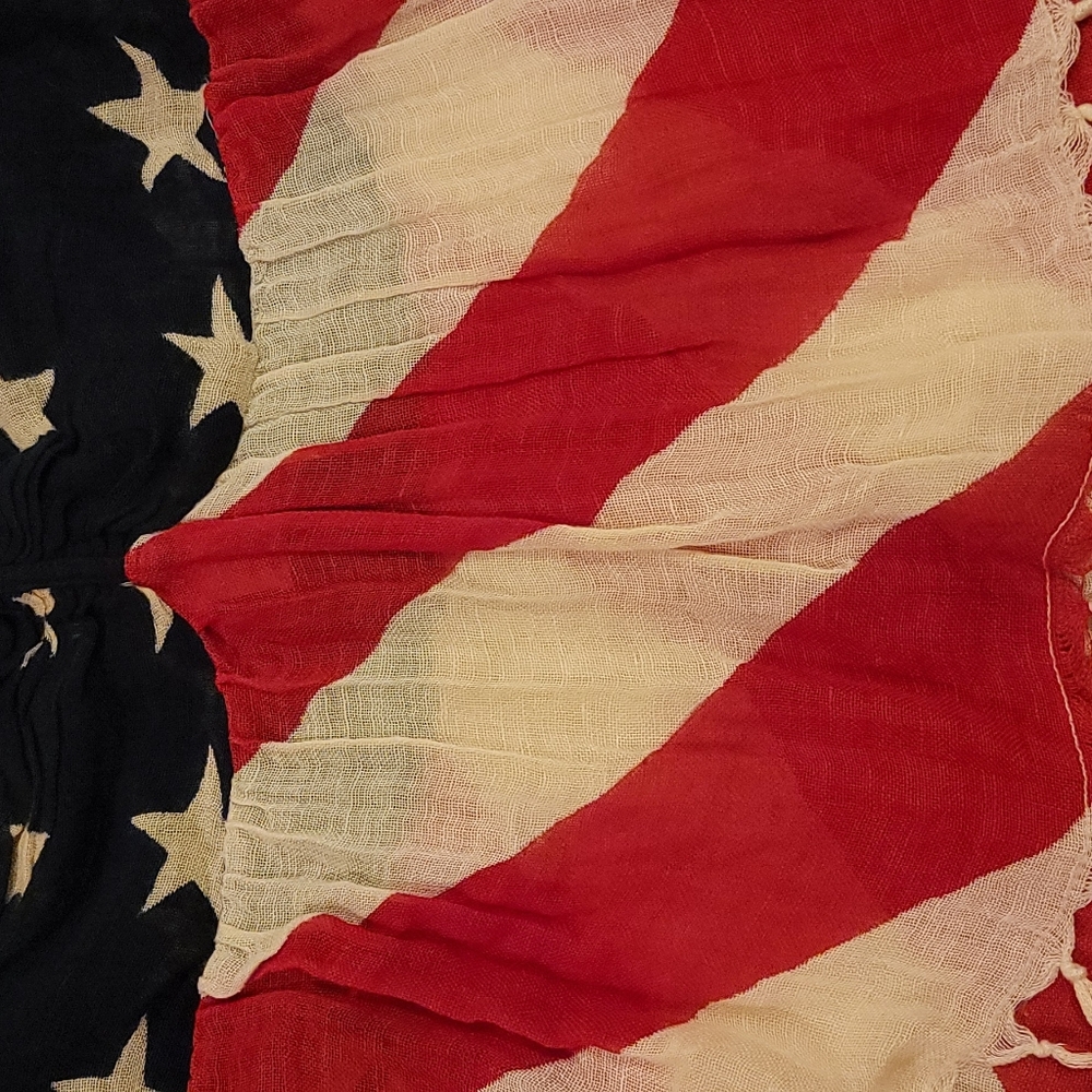 Denim & Supply Ralph Lauren Red, White & Blue Star Stripe Halter Top - Picture 2 of 5